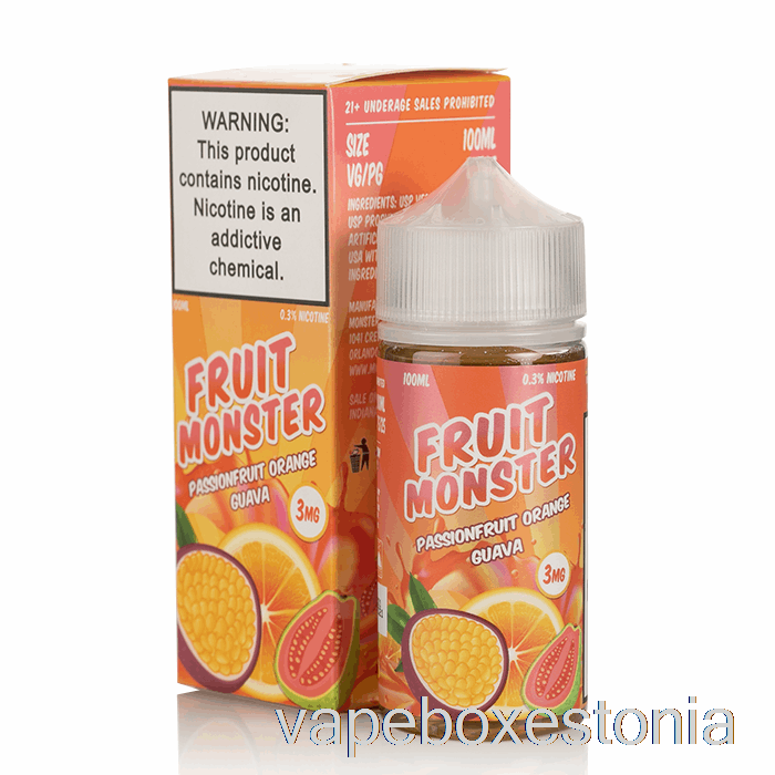 Vape Box Estonia Passionfruit Apelsin Guajaav - Puuviljakoletis - 100ml 0mg